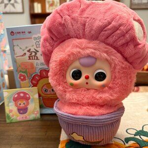 BABY THREE SMALL FLOWER POT MUSHROOM NEW